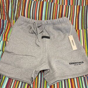 Fear of God, essentials, dark oatmeal shorts, size medium, fast shipping